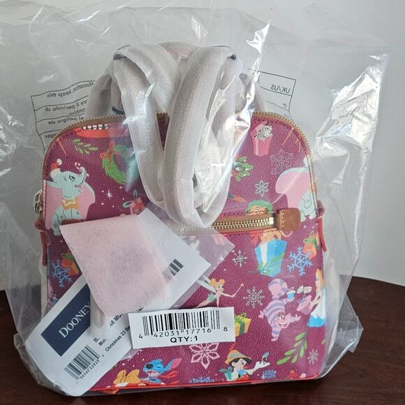 Disney Dooney & Bourke Christmas Classics Mickey & Friends  Mini Backpack NWT